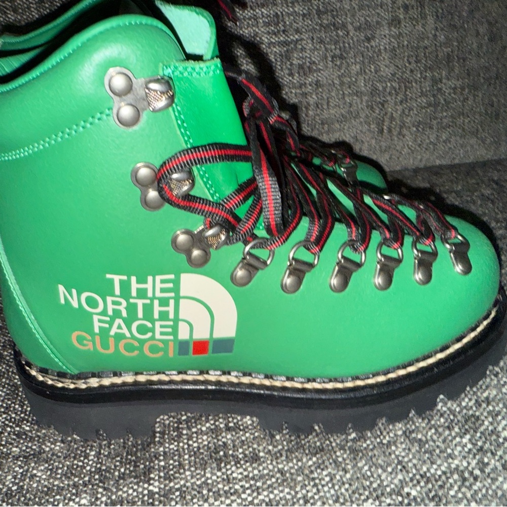 Gucci X The North Face Green Ankle Boots - Picture 11 of 11